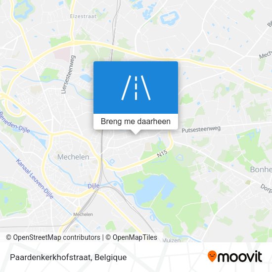 Paardenkerkhofstraat kaart