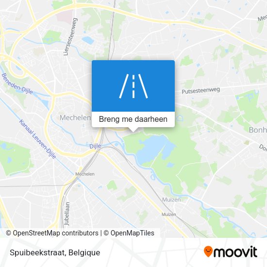 Spuibeekstraat kaart