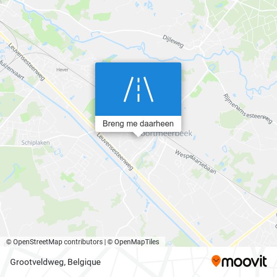 Grootveldweg kaart