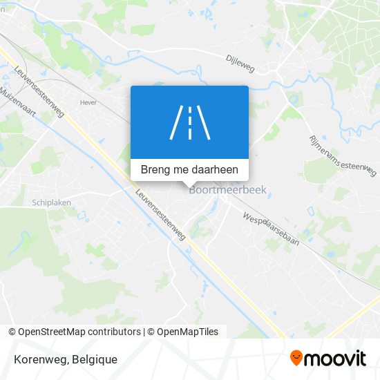 Korenweg kaart