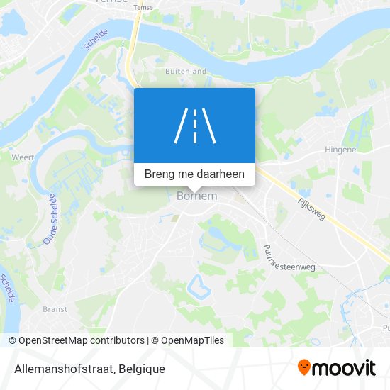 Allemanshofstraat kaart