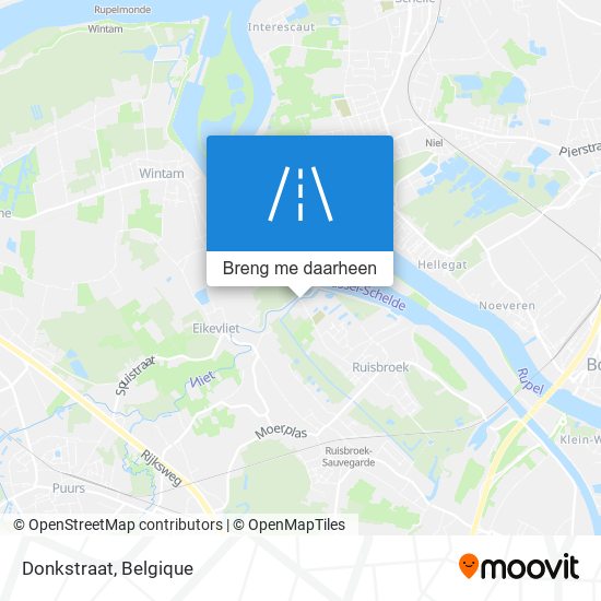 Donkstraat kaart