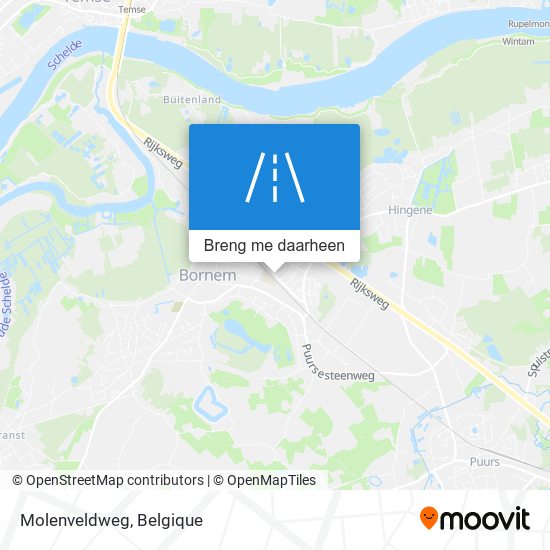 Molenveldweg kaart