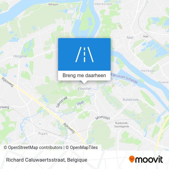 Richard Caluwaertsstraat kaart