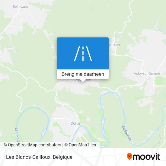 Les Blancs-Cailloux kaart