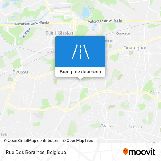 Rue Des Boraines kaart