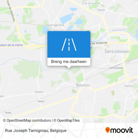 Rue Joseph Tamigniau kaart