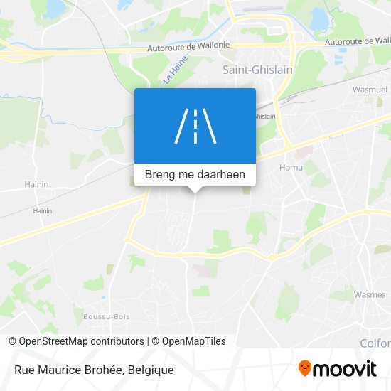 Rue Maurice Brohée kaart