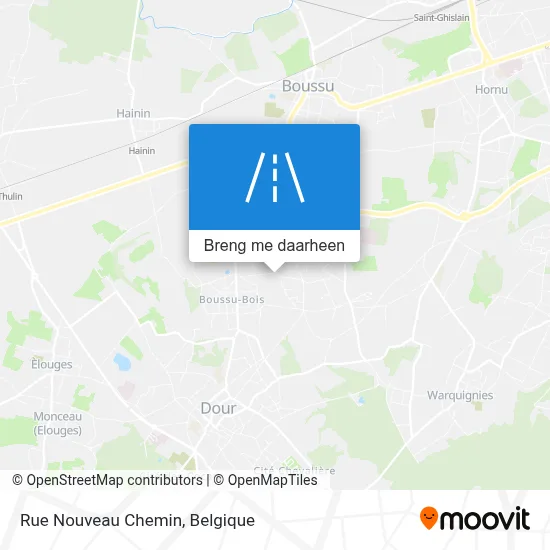 Rue Nouveau Chemin kaart