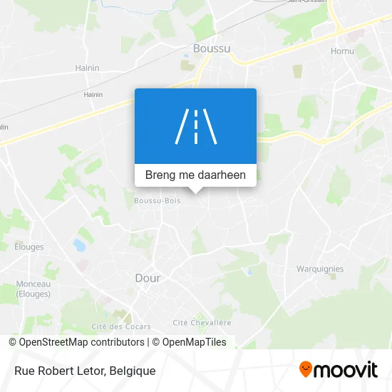 Rue Robert Letor kaart