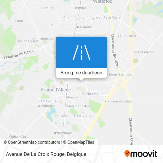 Avenue De La Croix Rouge kaart