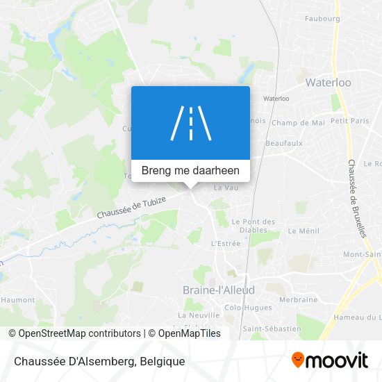 Chaussée D'Alsemberg kaart
