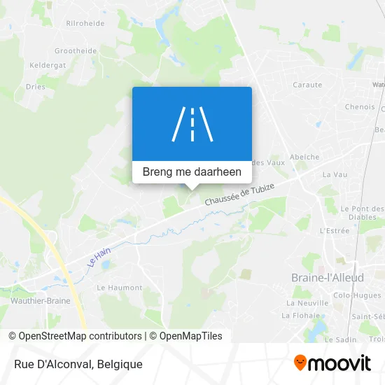 Rue D'Alconval kaart