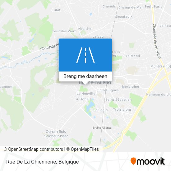 Rue De La Chiennerie kaart