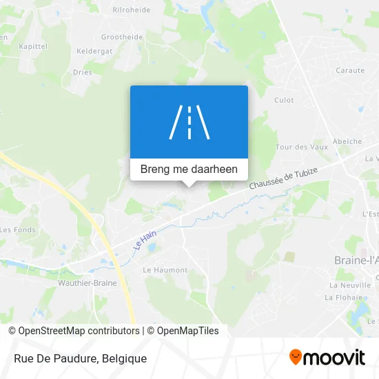 Rue De Paudure kaart