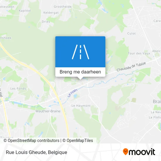 Rue Louis Gheude kaart