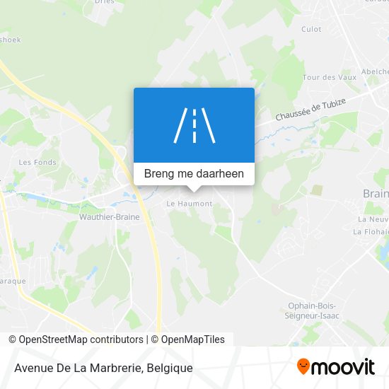 Avenue De La Marbrerie kaart