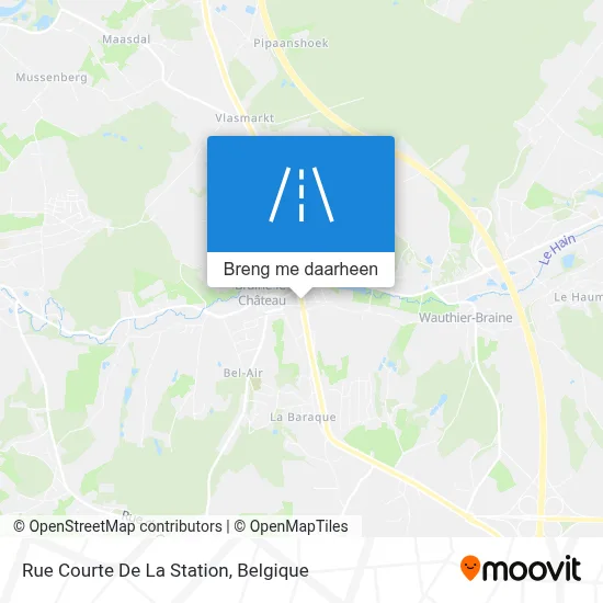 Rue Courte De La Station kaart