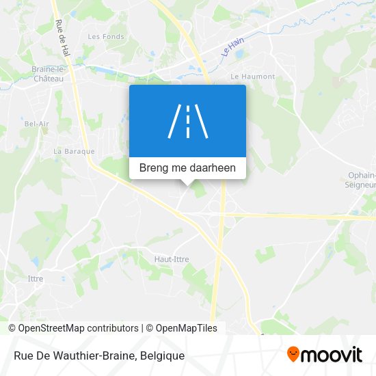 Rue De Wauthier-Braine kaart