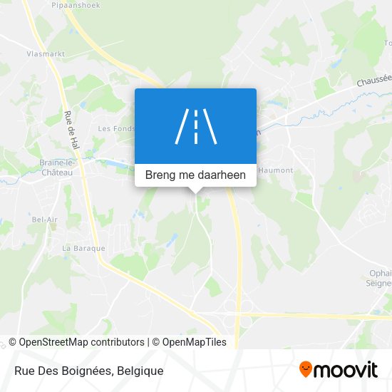 Rue Des Boignées kaart