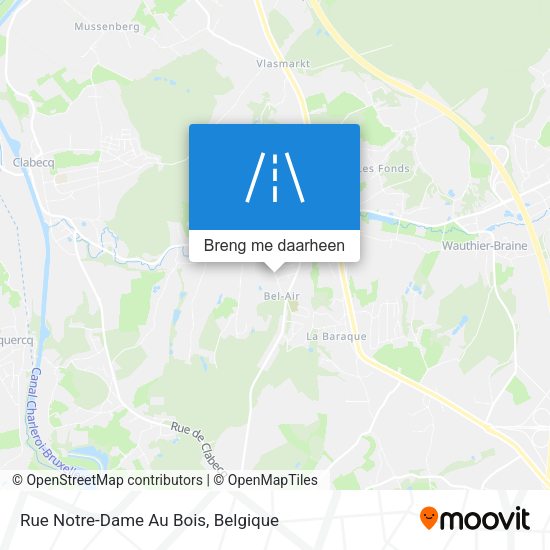 Rue Notre-Dame Au Bois kaart