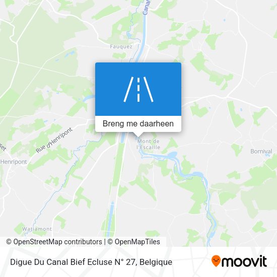 Digue Du Canal Bief Ecluse N° 27 kaart