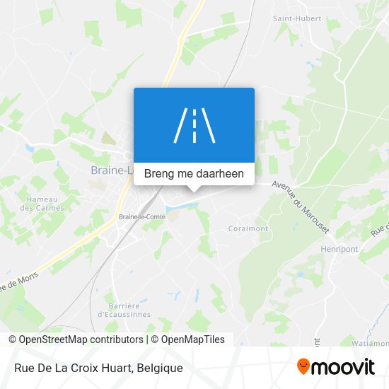 Rue De La Croix Huart kaart