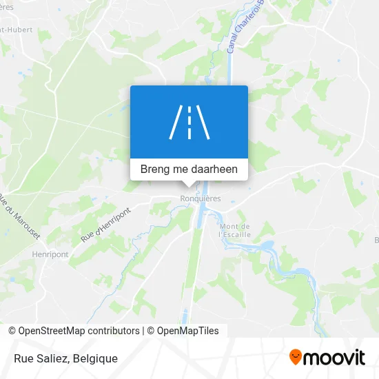Rue Saliez kaart