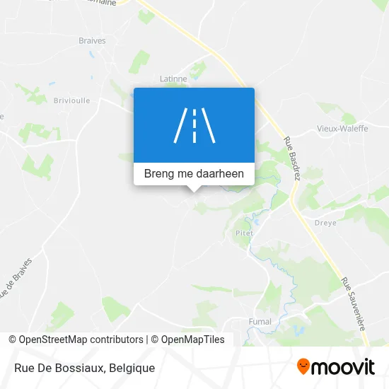 Rue De Bossiaux kaart
