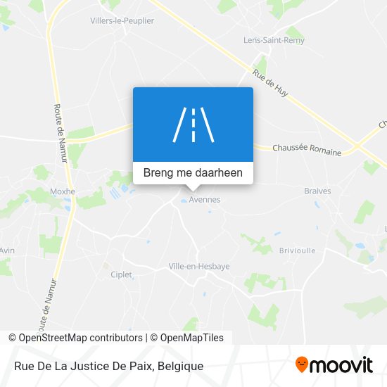 Rue De La Justice De Paix kaart