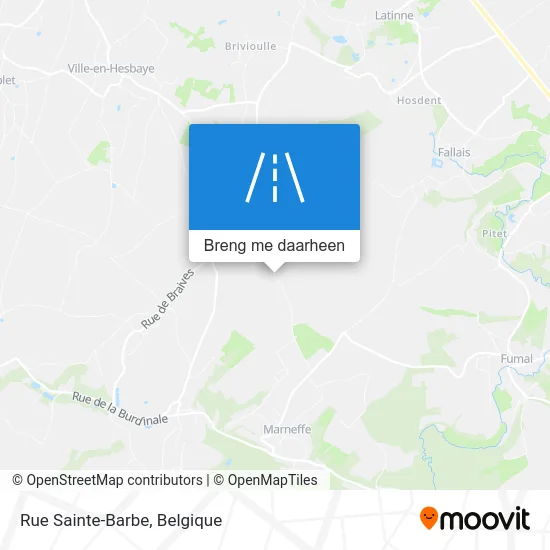 Rue Sainte-Barbe kaart