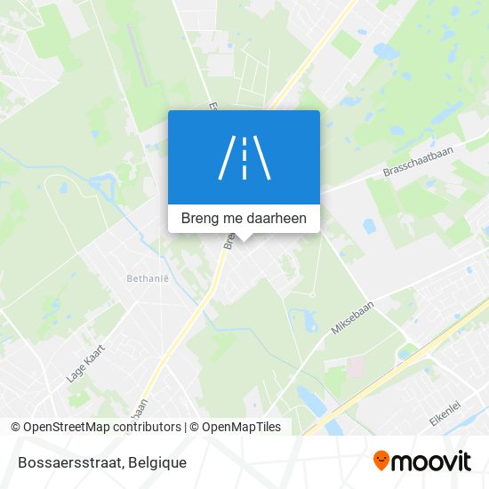 Bossaersstraat kaart