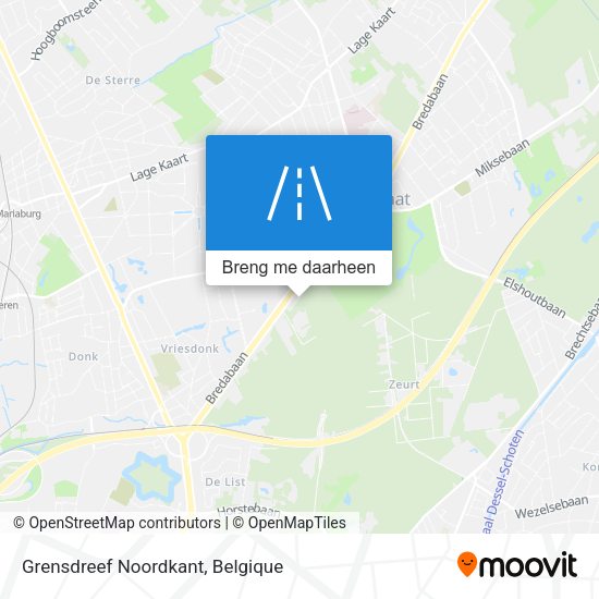 Grensdreef Noordkant kaart
