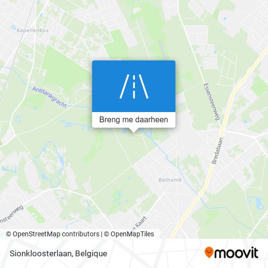 Sionkloosterlaan kaart