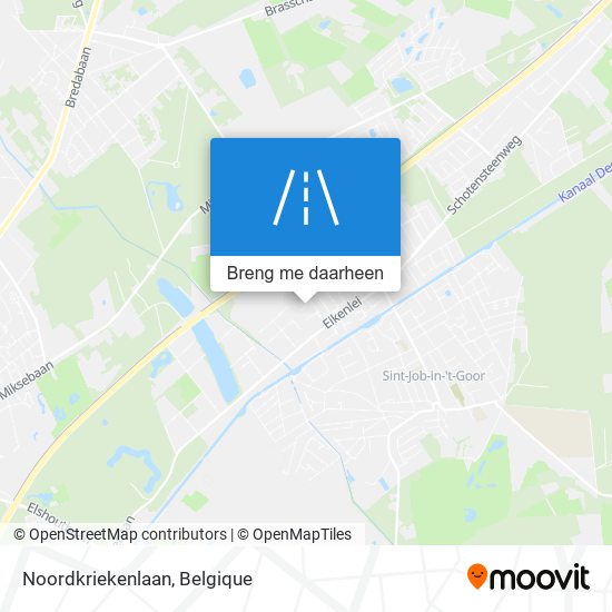 Noordkriekenlaan kaart