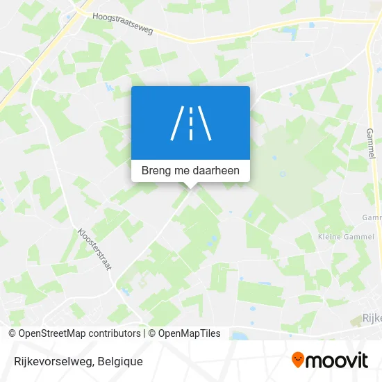 Rijkevorselweg kaart