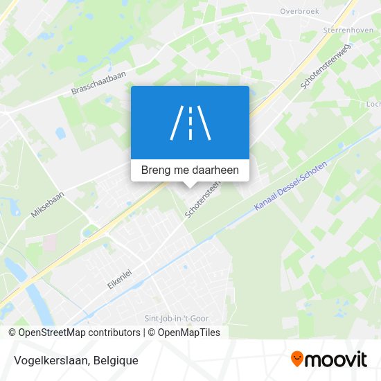 Vogelkerslaan kaart