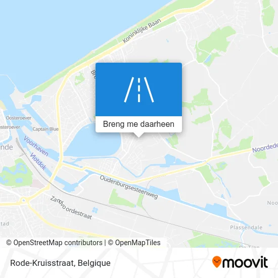 Rode-Kruisstraat kaart