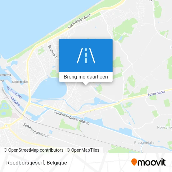 Roodborstjeserf kaart