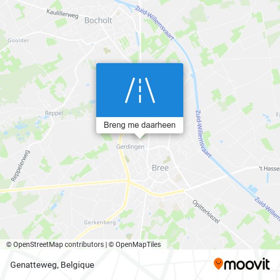 Genatteweg kaart