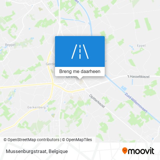 Mussenburgstraat kaart