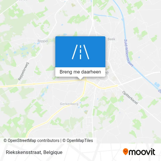Riekskensstraat kaart