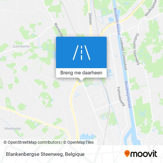 Blankenbergse Steenweg kaart