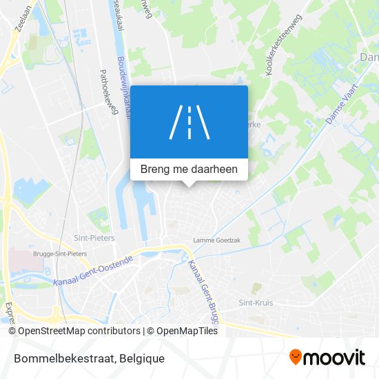 Bommelbekestraat kaart