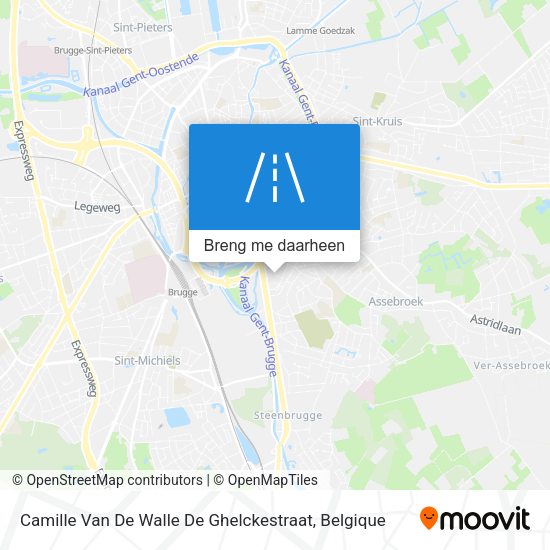 Camille Van De Walle De Ghelckestraat kaart
