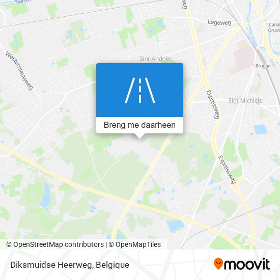 Diksmuidse Heerweg kaart