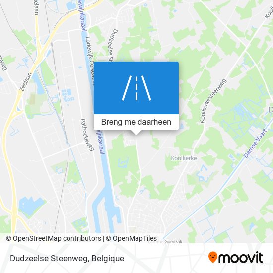 Dudzeelse Steenweg kaart