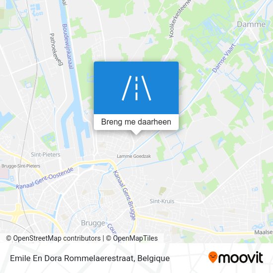 Emile En Dora Rommelaerestraat kaart