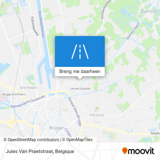 Jules Van Praetstraat kaart
