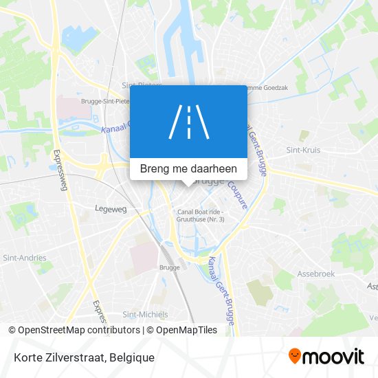 Korte Zilverstraat kaart